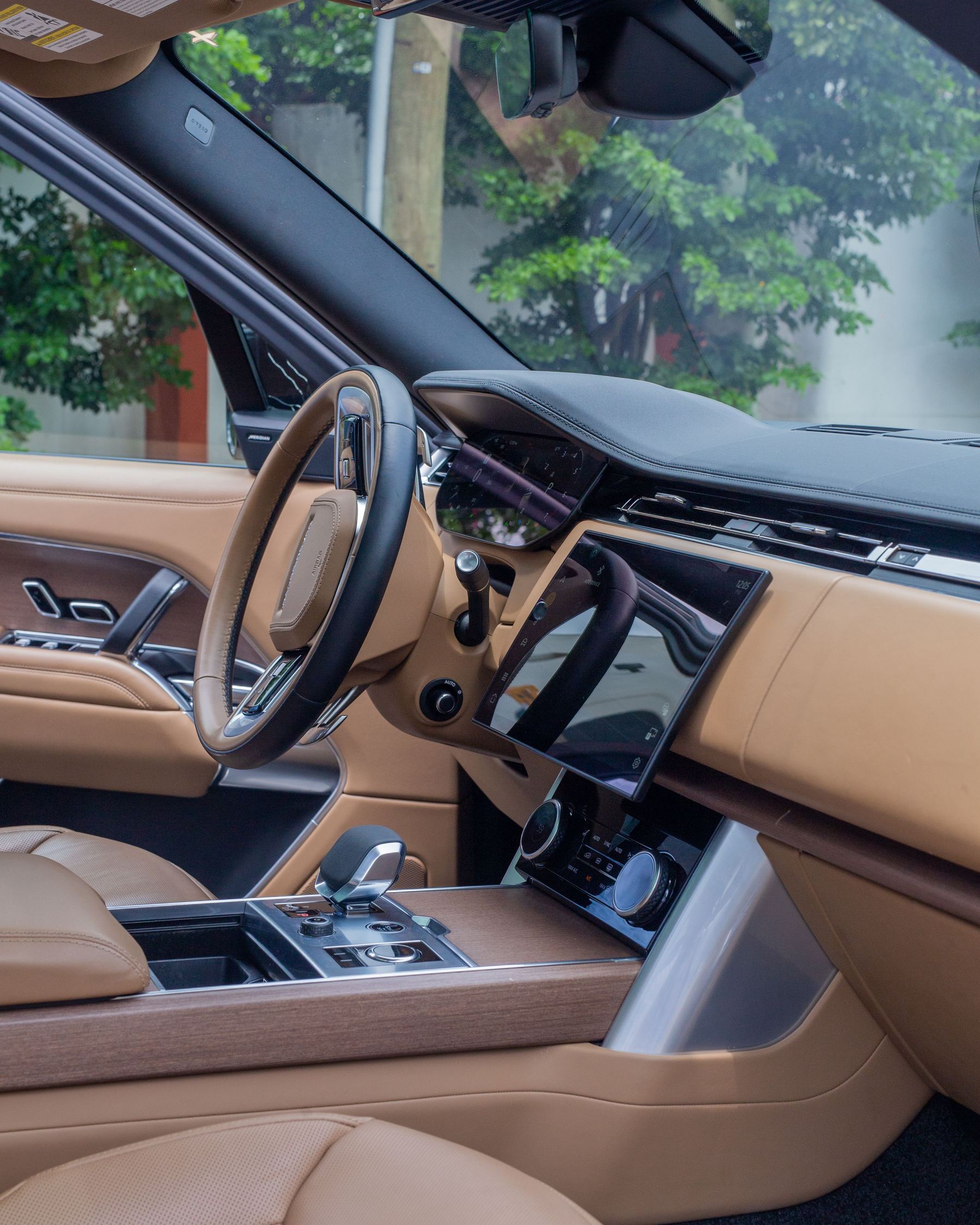 Interior of a modern SUV used for chauffeur-driven transfers